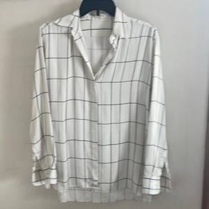 Closet closing Neiman Marcus The Row Plaid Window Pane Button Down Shirt Sz XS
